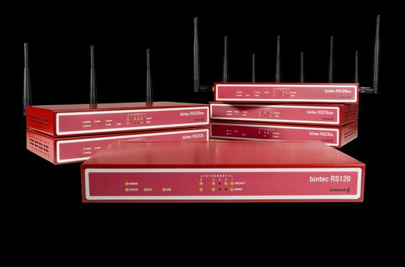 Die sechs Varianten der Router-Serie Bintec-RS von Funkwerk kommen zu Beginn der CeBIT auf den Markt (Bild: Funkwerk Enterprise Communications).